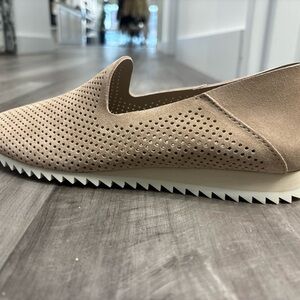 Pedro Garcia Beige Perforated Loafers